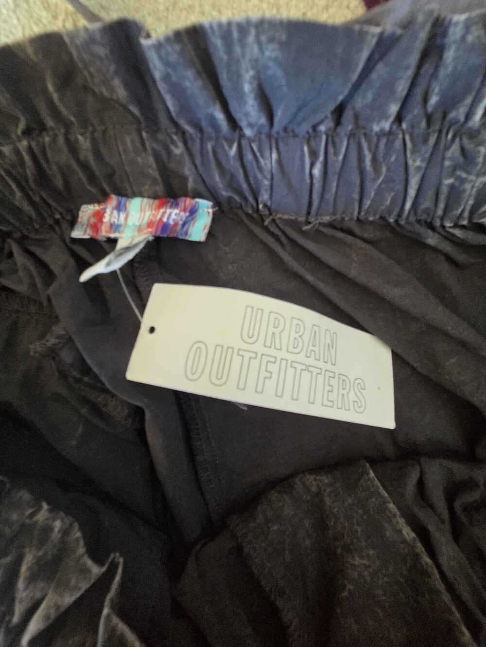 NWT Urban Outfitters Sloan Nylon Baggy Balloon Pants Black L - Picture 9 of 11